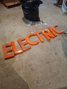 lot 1732 image: Letters Signage - ELECTRIC