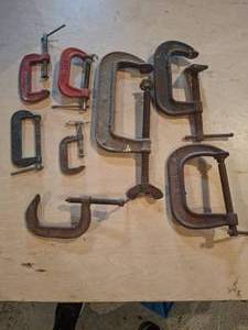 lot 1743 image: Lot of C-Clamps