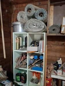 lot 1777 image: Cubby Shelf with Contents