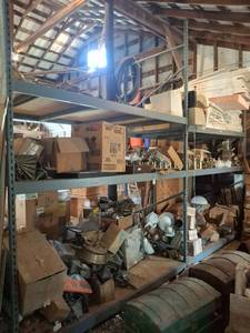 lot 1823 image: 2 Section Pallet Rack Unit - 8ft by 4ft by 12ft Tall Sections - No Contents