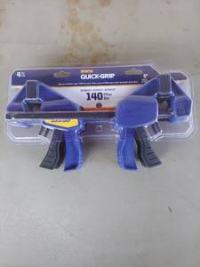 lot 1246 image: IRWIN QUICKGRIP Bar Clamps 6 inch - 4 Piece Set