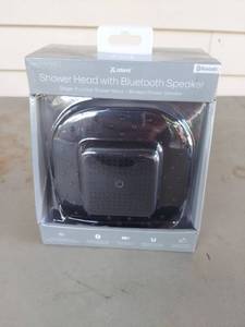 lot 1818 image: Shower Head with Bluetooth Speaker