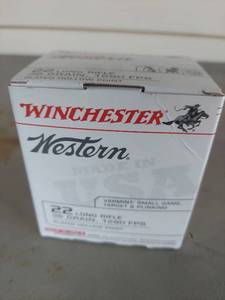 lot 1830 image: Winchester Western 22 Long Rifle Hollow Point Ammo - 525 Rounds
