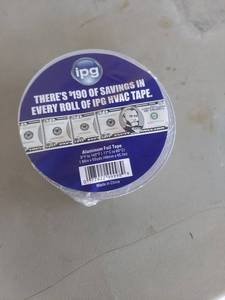lot 1836 image: IPG Aluminum Foil HVAC Tape 1.88in x 50yds