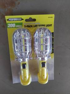 lot 1842 image: Performax 200 Lumen Battery Operated 2-Pack LED Work Light