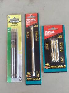 lot 1857 image: Performax T25 Power Drive Bit Set 5-Piece & Makita Phillips Power Bits Lot