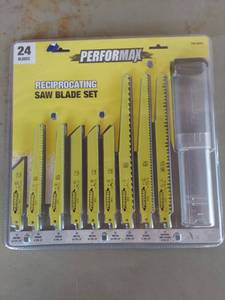 lot 1866 image: Performax Reciprocating Saw Blade Set - 24 Blades