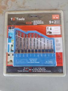 lot 1869 image: KIK Brad Point Drill Bits 92 Piece Set - 14 Hex Shank