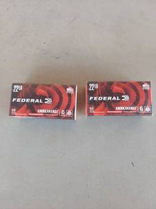 lot 1890 image: (2) Federal American Eagle 22 LR 45 Grain Ammunition 50 Round