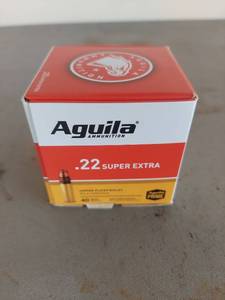 lot 2093 image: Aguila .22 Super Extra 40 Grain Bullet - 250 Round Box