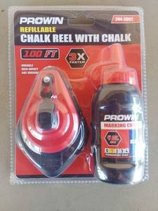 lot 2100 image: Prowin Refillable Chalk Reel with Chalk 100 ft