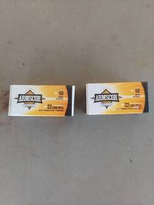 lot 2110 image: (2) Armscor Precision .22 Long Rifle 40 Grain Ammunition 50 Rounds