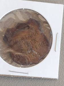 lot 2145 image: Montana Stock Detective Watch Fob