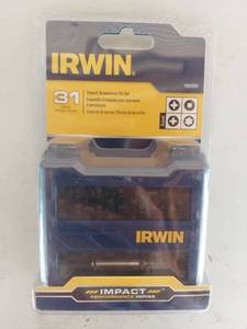 lot 2173 image: IRWIN Impact Screwdriver Bit Set - 31 Pieces