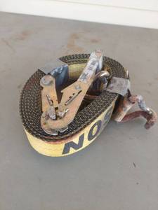 lot 2183 image: Ratchet Strap with Hooks - 2 Wide Strap