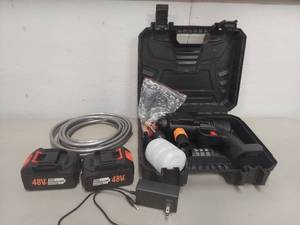 lot 2198 image: 48V Cordless Power Washer with 2 Batteries and Charger