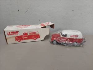 lot 2207 image: Lennox 1950 Chevrolet Panel Truck Die-Cast Bank