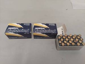 lot 2212 image: (2) Federal Lightning .22 Long Rifle High Velocity 50 Rim Fire Cartridges