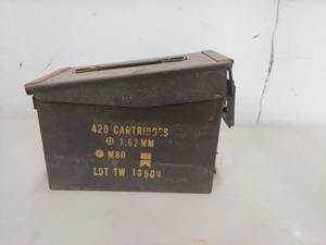 lot 2216 image: Military Ammunition Can
