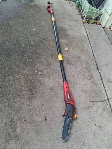 lot 1044 image: Homelite Electric Pole Chainsaw with Extension Shaft