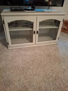 lot 1116 image: Two-Door TV Stand with Shelves