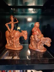 lot 1148 image: Two Figurines - Don Quixote and Sancho Panza