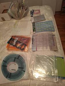 lot 1244 image: Craft Supply Lot - Scrapbooking Materials, Embellishments, Templates