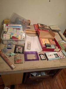 lot 1265 image: Large Craft Supplies Lot - Scrapbooking, Stamping, Tools, Accessories