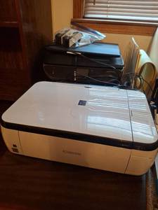 lot 1267 image: Canon Inkjet Printer and HP OfficeJet 8040 Multifunction Device