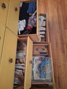 lot 1268 image: Contents of Drawers - Lot of Sewing Patterns, Craft Supplies and Accessories