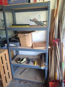 lot 1337 image: Metal Shelving Unit and Contents