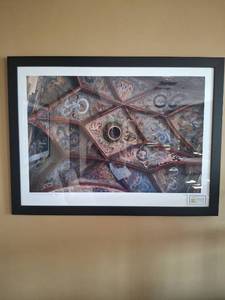 lot 1002 image: Carolyn Russell Framed Photograph - Entrance-Saint Charles Bridge-Prague