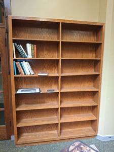 lot 1021 image: (2) Library Shelving Units