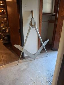 lot 1063 image: Wooden Masonic Home Sign