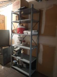 lot 1064 image: Metal Shelf and Contents