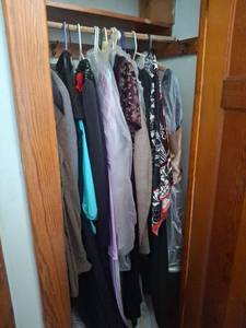 lot 1075 image: Clothes in Closet - Upstairs
