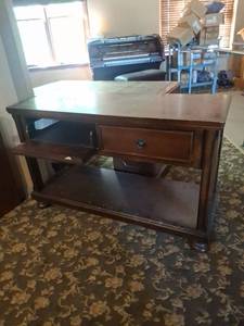 lot 1097 image: Console Table with Drop Front Drawers