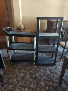 lot 1119 image: Rolling Cart and Shelf