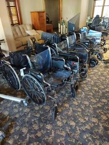 lot 1123 image: 12 Assorted Wheelchairs