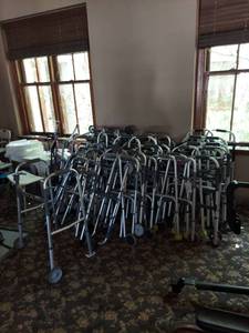 lot 1126 image: Walkers and shower chairs