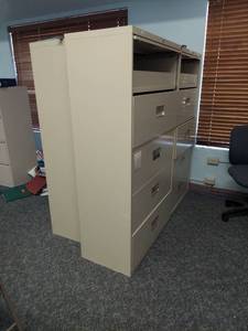 lot 1131 image: (4) Lateral File Cabinets