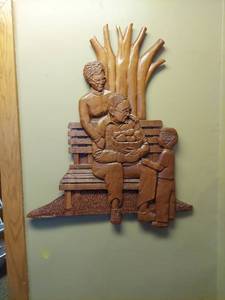 lot 1141 image: Wooden Wall Decor