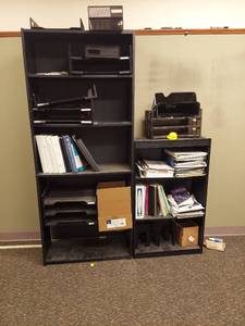 lot 1146 image: 2 Black Shelves