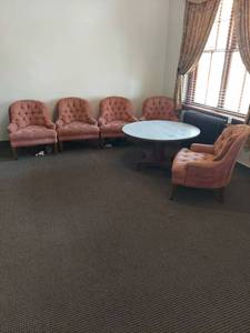 lot 1151 image: 5 Upholstered Chairs and Table