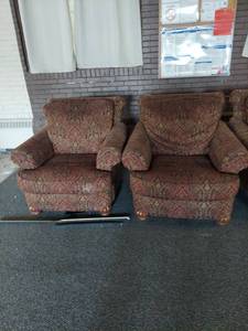 lot 1161 image: Pair of Upholstered Chairs