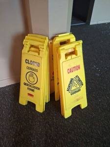 lot 1183 image: (9) Wet Floor Caution Signs