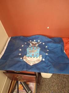 lot 1187 image: U.S. Military Service Flags Lot - Air Force, Marine Corps, Army