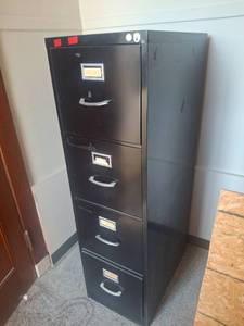 lot 1245 image: (3) File Cabinets - Upstairs