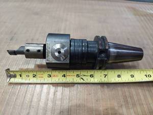 lot 1084 image: Sandvik A390.45-40 50-045M Machining Tool Holder with Dial Gauge and Collet