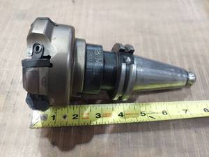 lot 1129 image: SECO R220.48-03.00-09-06 CAT40 Indexable Face Mill